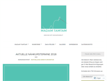 Tablet Screenshot of madamtamtam.com
